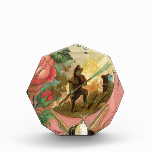 Vintage 1880's Fireman Firefighter Cover Award (Front)