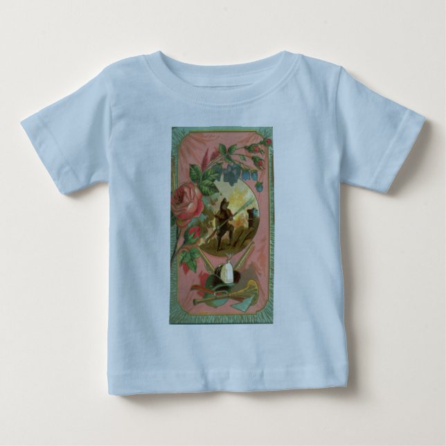 Vintage 1880's Fireman Firefighter Cover Baby T-Shirt (Front)