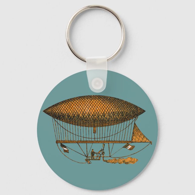 Vintage 1883 Traveling Zeppelin Keychain (Front)