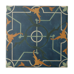 Vintage 1884 Ornamental Ceramic Art Customize Tile