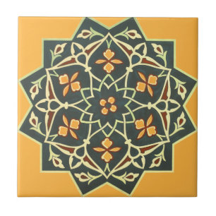 Vintage 1884 Ornamental Ceramic Art Customize Tile