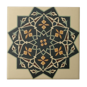 Vintage 1884 Ornamental Ceramic Art Customize Tile