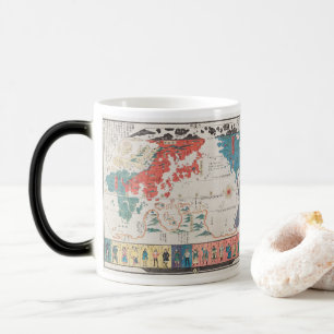 Vintage 1890 People Around The World Color Morph Mug