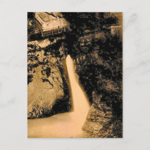 Vintage, 1890, Trummelbach Falls, Lauterbrunnen Postcard