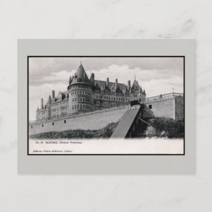 Vintage 1890s Chateau Frontenac Quebec Montreal Postcard