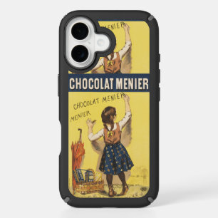 Vintage 1892 Chocolat Menier French Girl Art iPhone 16 Case