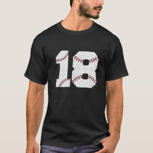 Vintage 18Th Birthday 2004 Baseball 18 Years Old M T-Shirt