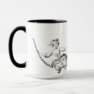 Vintage 18th Century Elegance Swing Coffee Mug Cup