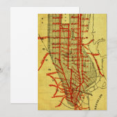 Vintage 1900 Manhattan Elevated Railway (Front/Back)