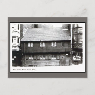 Vintage 1900s Paul Revere House Boston MA photo Postcard