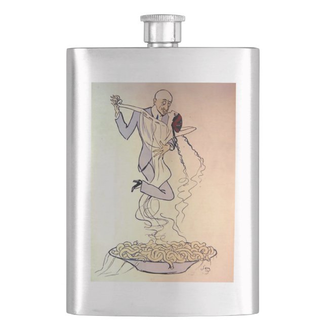 Vintage 1900s Tango Dancing Flask (Front)