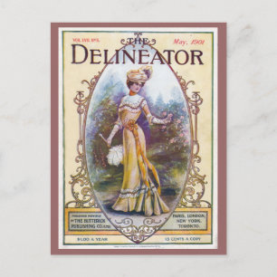 Vintage 1901 Delineator Magazine Cover Postcard
