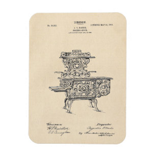 Vintage 1903 Cooking Stove Patent Magnet