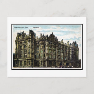 Vintage 1903 Edwardian Midland Hotel Manchester Postcard