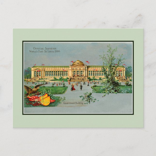 Vintage  1904 Official Souvenir St. Louis fair Postcard (Front)