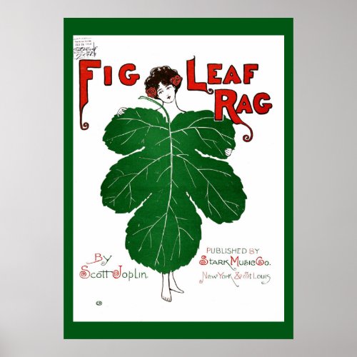 Vintage 1908 Fig Leaf Rag Sheet Music Cover copy