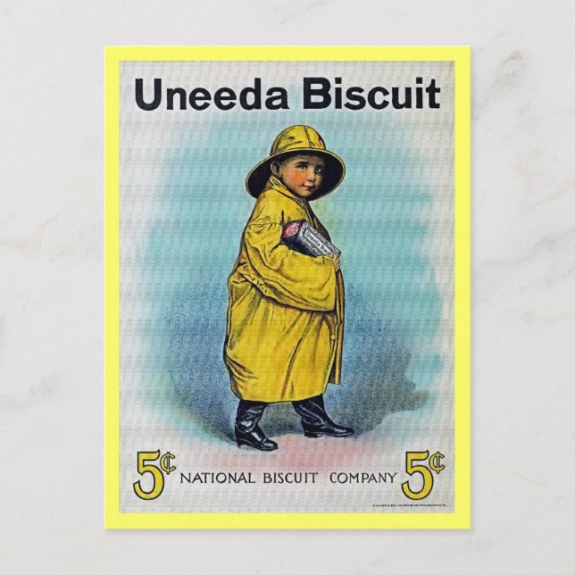vintage 1910 American Biscuit advertisement Postcard (Front)