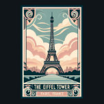 Vintage 1910 Paris Eiffel Tower Art Deco Poster<br><div class="desc">• This stunning Art Deco-style poster features a vintage depiction of the Eiffel Tower. The clean lines and bold design celebrate the elegance of Paris, capturing the timeless beauty of the city's architecture and charm. Perfect for lovers of Paris, vintage travel art, and retro décor, this piece will add a...</div>
