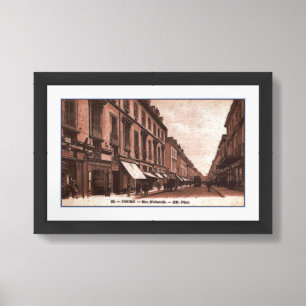 VINTAGE 1910 TOURS, FRANCE POSTCARD HOME DECOR
