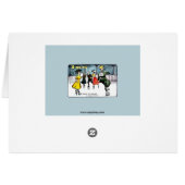 Vintage 1910s funny ice skating cartoon (Back Horizontal)