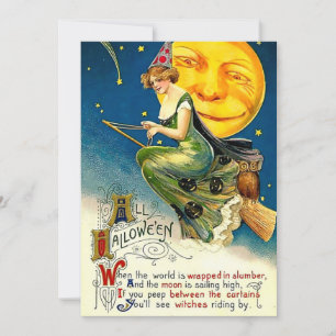 Vintage 1911 All Halloween Holiday Card