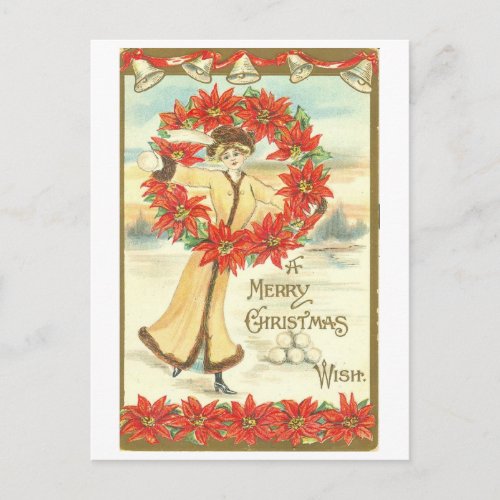 Vintage 1911 Merry Christmas Postcard