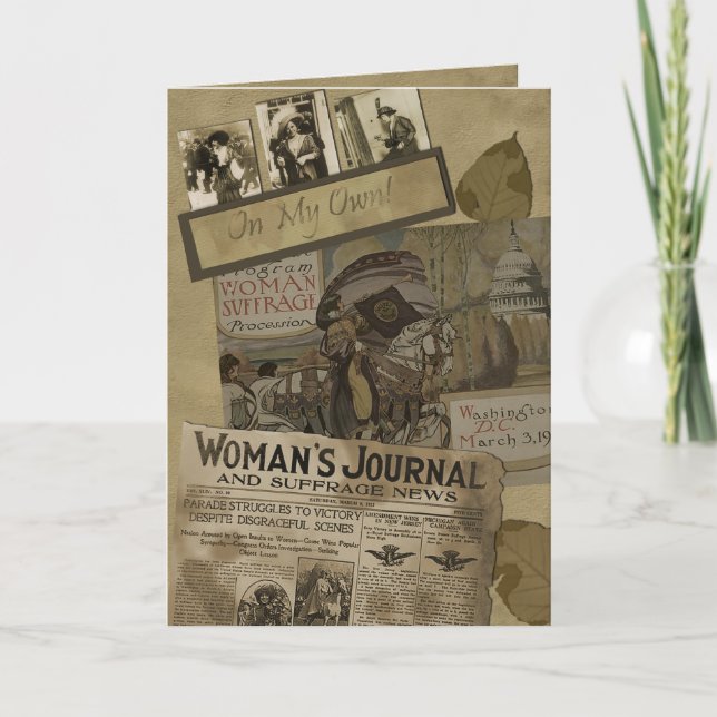 Vintage 1913 Women's Suffrage Greeting Card (Front)