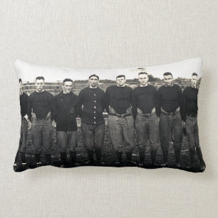 Vintage 1914 Notre Dame Football Team Portrait Lumbar Pillow