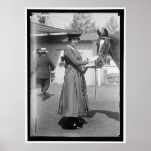 Vintage 1916 Horse Show Photo Poster
