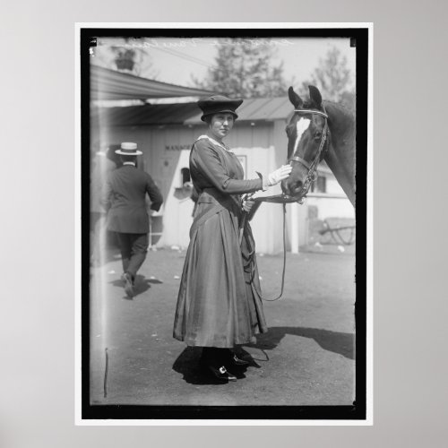 Vintage 1916 Horse Show Photo Poster