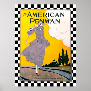 Vintage 1917 Golf Print