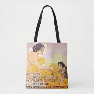 Vintage 1917 Italian Poster Tote Bag