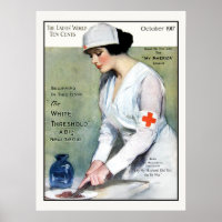 Vintage 1917 Ladies Magazine Red Cross Nurse