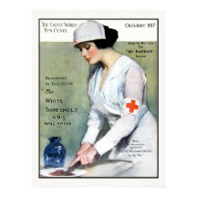 Vintage 1917 Ladies Magazine Red Cross Nurse