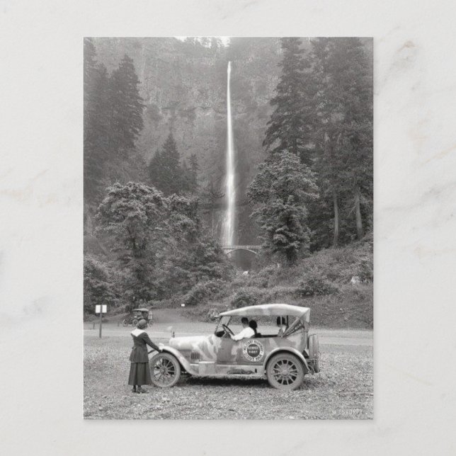 Vintage 1918 Multnomah Falls - Oregon Postcard (Front)