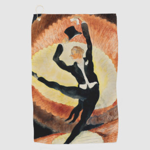 Vintage 1920 In Vaudeville Dancer Charles Demuth Golf Towel