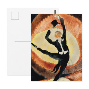 Vintage 1920 In Vaudeville Dancer Charles Demuth Postcard