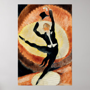 Vintage 1920 In Vaudeville Dancer Charles Demuth Poster
