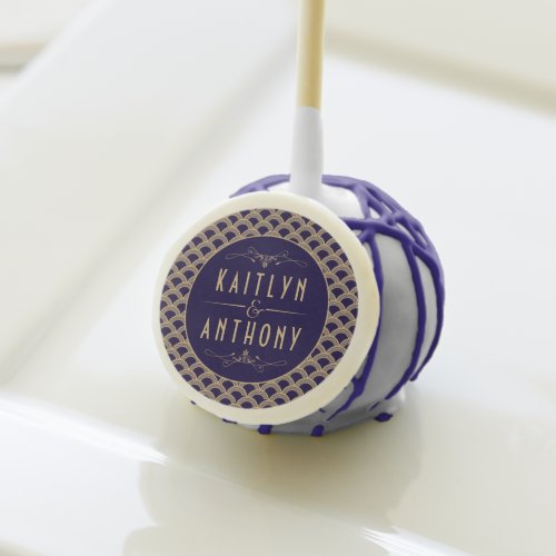 Vintage 1920s Art Deco Gatsby Wedding Collection Cake Pops