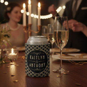 Vintage 1920's Art Deco Gatsby Wedding Collection Can Cooler