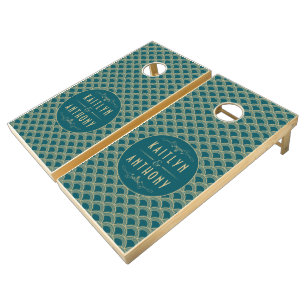 Vintage 1920's Art Deco Gatsby Wedding Collection Cornhole Set