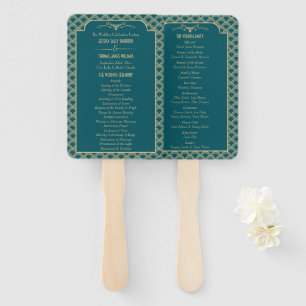 Vintage 1920's Art Deco Gatsby Wedding Collection Hand Fan