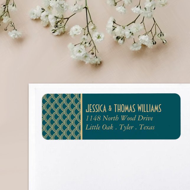 Vintage 1920's Art Deco Gatsby Wedding Collection Label (Creator Uploaded)