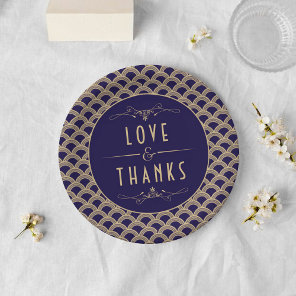 Vintage 1920's Art Deco Gatsby Wedding Collection Paper Plates