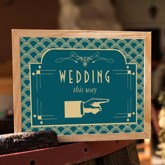 Vintage 1920's Art Deco Gatsby Wedding Collection Poster (Creator Uploaded)