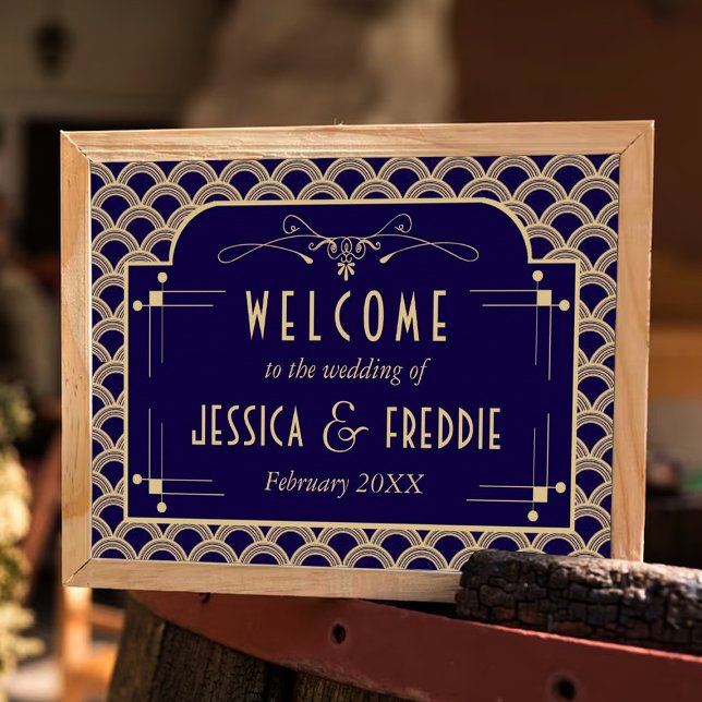 Vintage 1920's Art Deco Gatsby Wedding Collection Poster (Creator Uploaded)