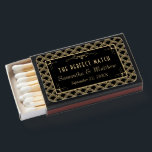 Vintage 1920's Art Deco Gatsby Wedding Favor Matchboxes<br><div class="desc">Celebrate in style with these trendy wedding favors. This design is easy to personalize with your special event wording and your guests will be thrilled when they see these fabulous matchboxes.</div>