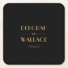 Vintage 1920s art deco simple wedding