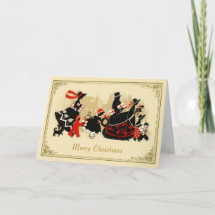 Vintage 1920s Design Christmas Holiday Card