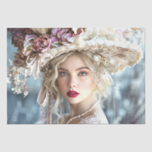 Vintage 1920's Era Marcella Decoupage Tissue Paper